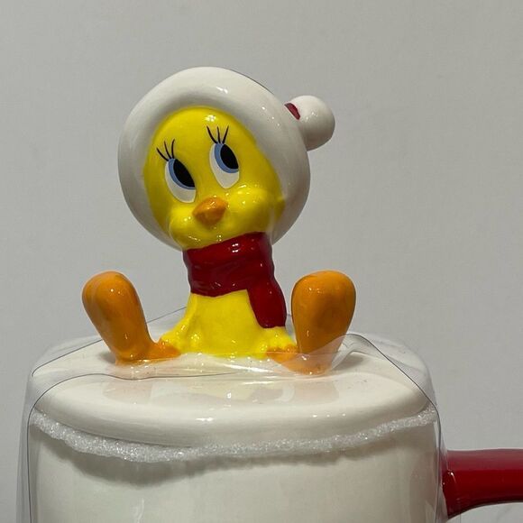 Rae Dunn Tweety Bird Mug with Topper NWT - Picture 5 of 10